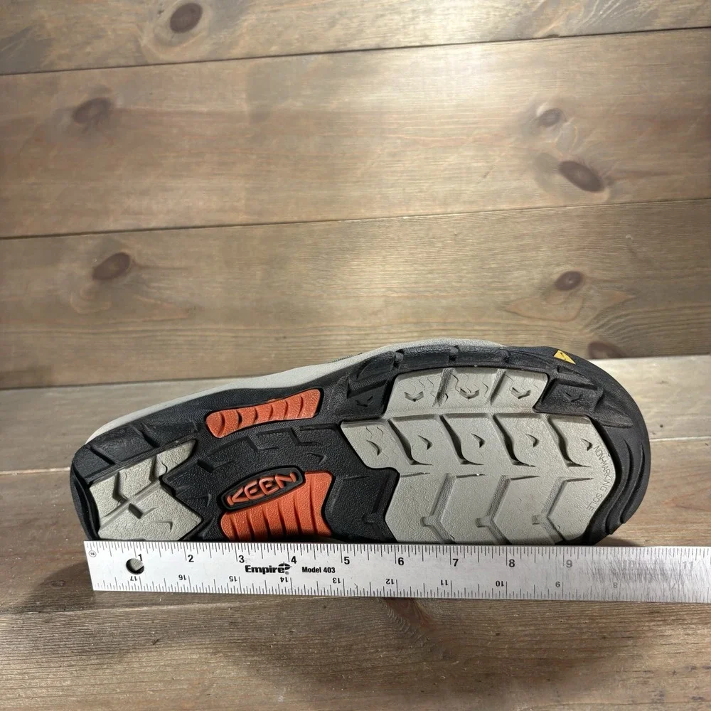 Keen Newport H2 Mens size 9.5 shoes Gray Orange waterproof Sport sandals
